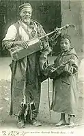 Gnaouas from Oran (Algeria) with their guembri.