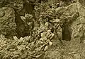 Gnomes on the rockery who are engaged in mining activities in 1897