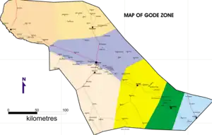 Map of Shabelle Zone