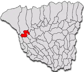 Location in Gorj County