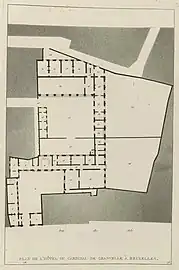 Floor plan of the Granvelle Palace
