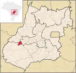 Location in Goiás  state