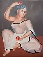 Golap Sundari, oil on canvas, late 19th century