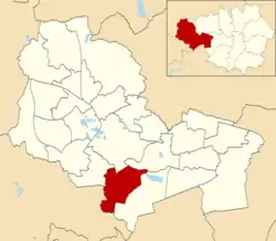 Golborne and Lowton West ward within Wigan Metropolitan Borough Council