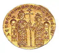 Emperors Leo VI and Constantine VII