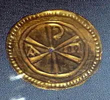 Gold plaque from the Water Newton Treasure