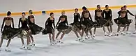 Golden Blades performing an intersection