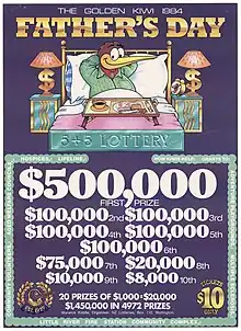 Image of a lottery ticket