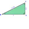 Triangle with "embedded" golden ratio