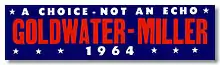 Goldwater-Miller "A Choice – Not An Echo" campaign logo