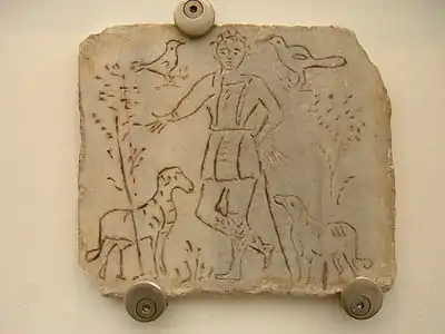 4th-century depiction at the Museum of the Baths of Diocletian, Rome