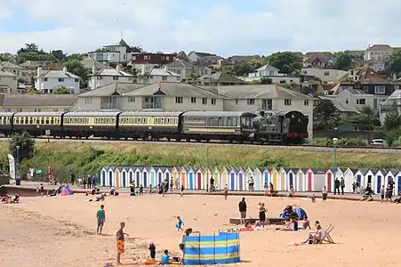 Goodrington Sands and the Dartmouth Steam Railway