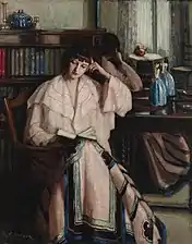 Woman reading (circa 1910)