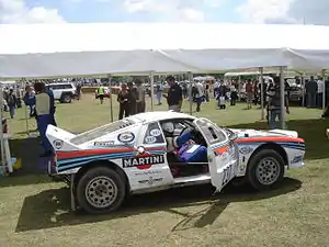 A rally car