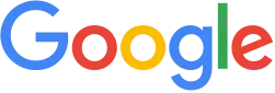 Each letter of "Google" is colored (from left to right) in blue, red, yellow, blue, green, and red.