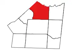Location of Goose Creek Township in Union County