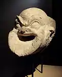 Gargoyle in the form of a Greek comic mask. Ai Khanoum, 2nd century BC.