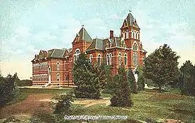 Gorham Normal School (1878), now Corthell Hall, at University of Southern Maine in Gorham