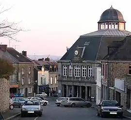 The town hall in Gorron