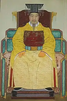 Image 55The first King of Goryeo, as known as Taejo of Goryeo (918–943) (from History of Asia)