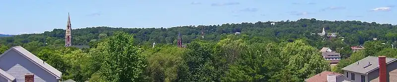 Panoramic view of campus, 1916