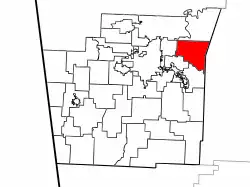 Location of Goshen Township in Washington County