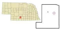 Location of Smithfield, Nebraska