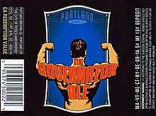 The Governator Ale product label