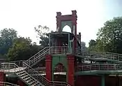 GCU's overhead bridge, connecting Main Building with Bachelors' Block