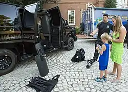 Special Response Team (S.R.T.) equipment shown during National Night Out
