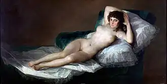 Francisco Goya, La Maja desnuda (The Naked Maja; painted between 1797 and 1800)