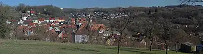 A panorama of the center and eastern part of Gräfenberg.