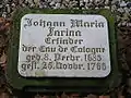 Gravestone of Johann Maria Farina in the Melaten-Friedhof cemetery in Cologne