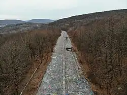 Abandoned portion of PA 61 in Conyngham Township from 2019 (since removed)