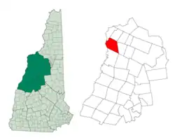 Location in Grafton County, New Hampshire