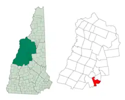 Location in Grafton County, New Hampshire