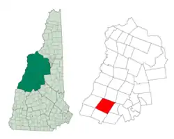 Location in Grafton County, New Hampshire