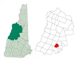 Location in Grafton County, New Hampshire