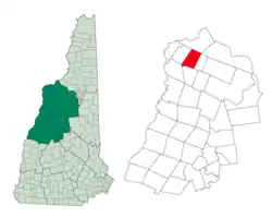 Location in Grafton County, New Hampshire