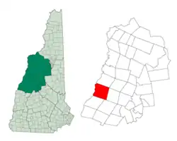 Location in Grafton County, New Hampshire