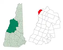 Location in Grafton County, New Hampshire