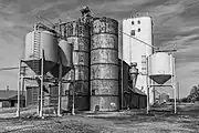 Grain storage facility in Crescent, Oklahoma.