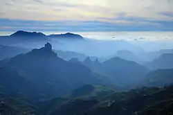 Mist over the caldera of Tejeda