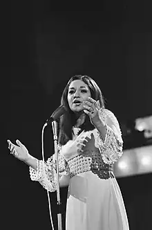 Frida Boccara, one of the four winners of the 1969 contest for France.