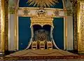 Throne of the Tsar, the Empress and the Empress Mother in the Grand Kremlin Palace