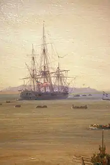 HMS Iphigenia (1810) at the Battle of Grand Port before becoming Iphigénie