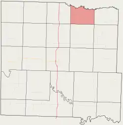 Location in Bates County