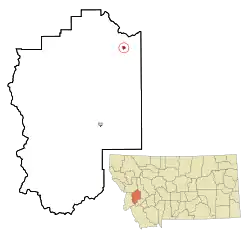 Location of Drummond, Montana