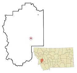 Location of Philipsburg, Montana