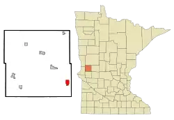 Location of Hoffman, Minnesota